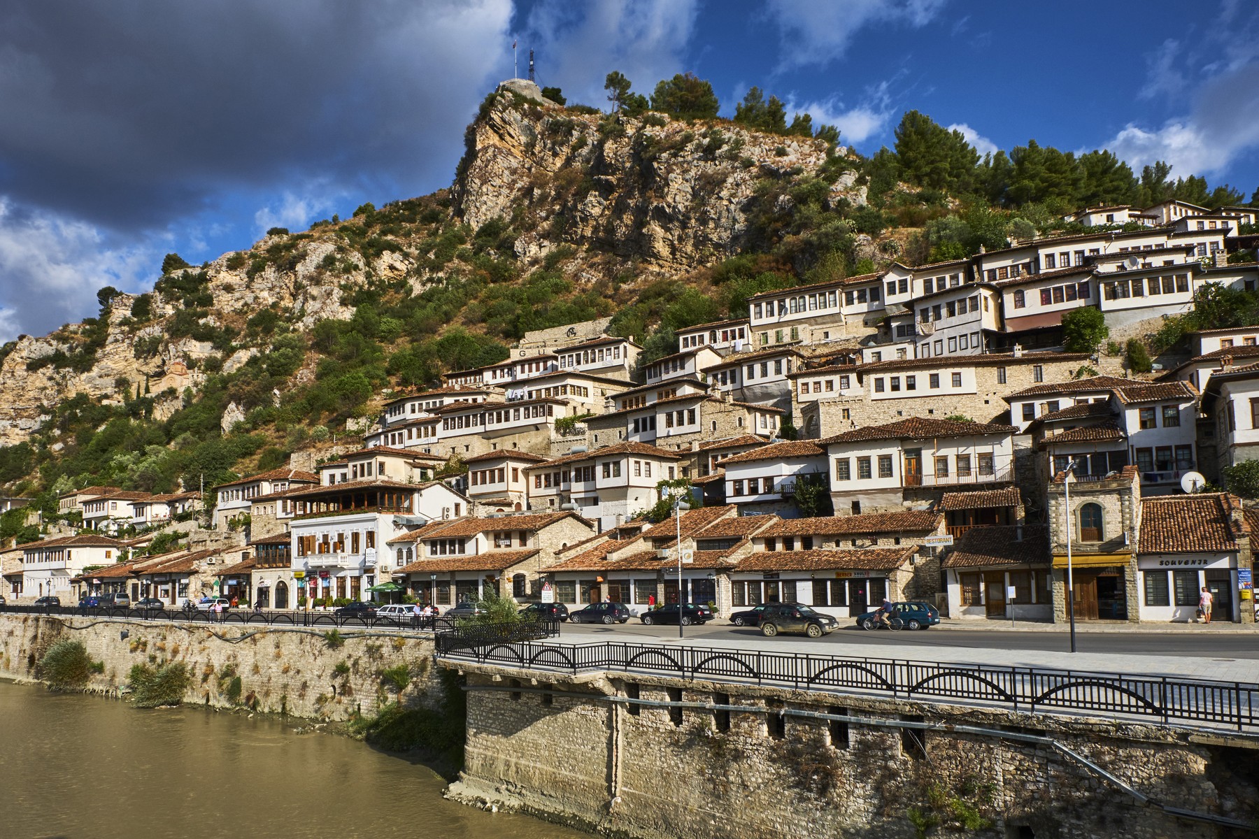 Mesto Berat v Albaniji
