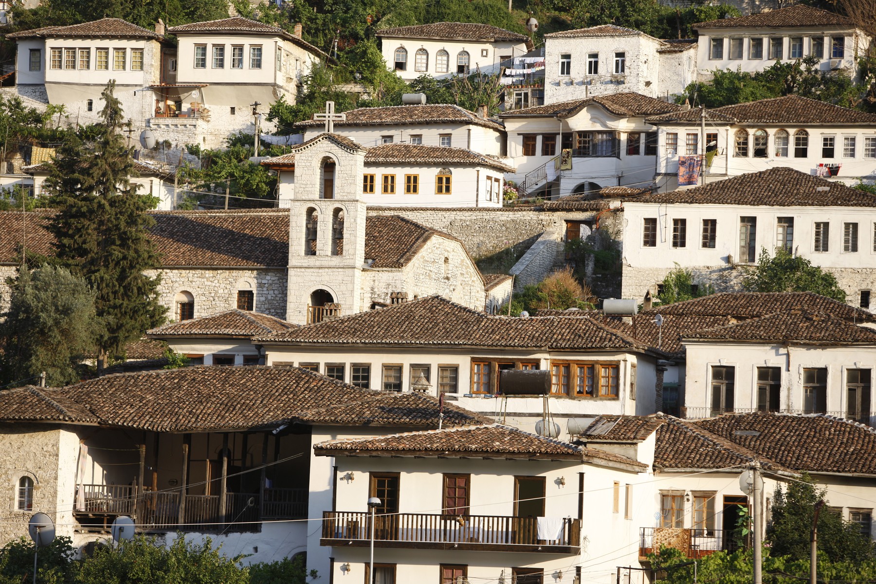 Mesto Berat v Albaniji