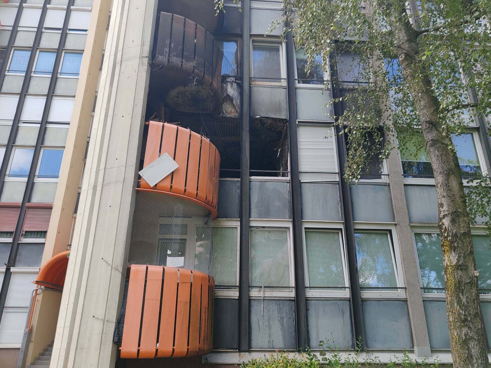Požar na Glavarjevi ulici v Ljubljani