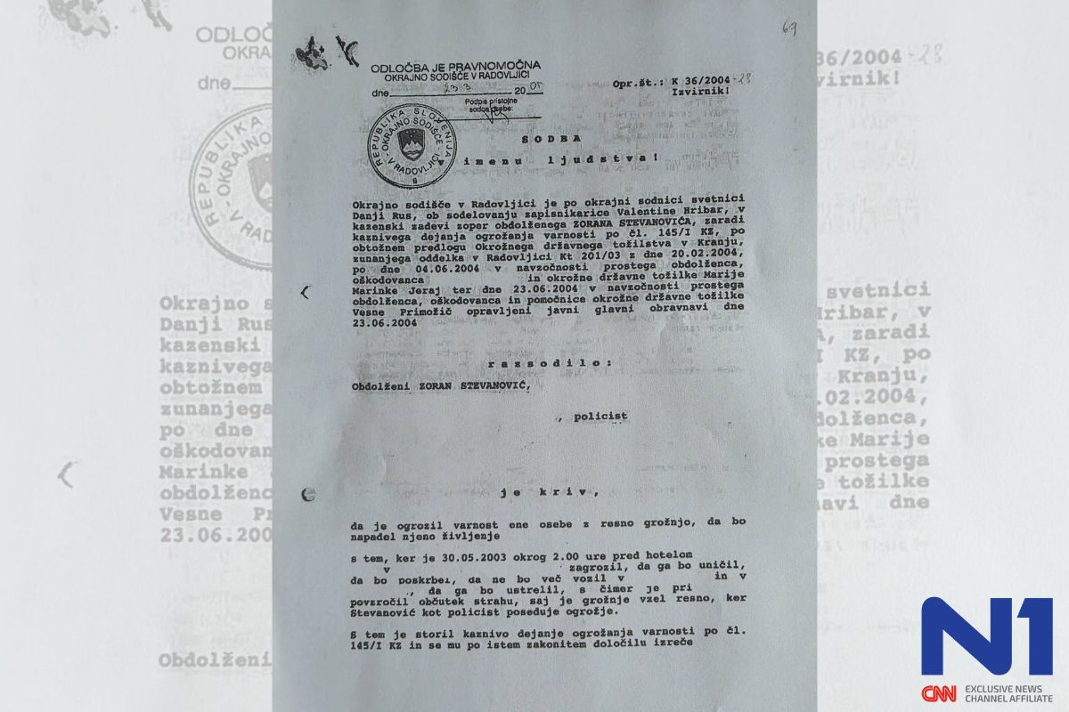 Zoran Stevanović, sodba