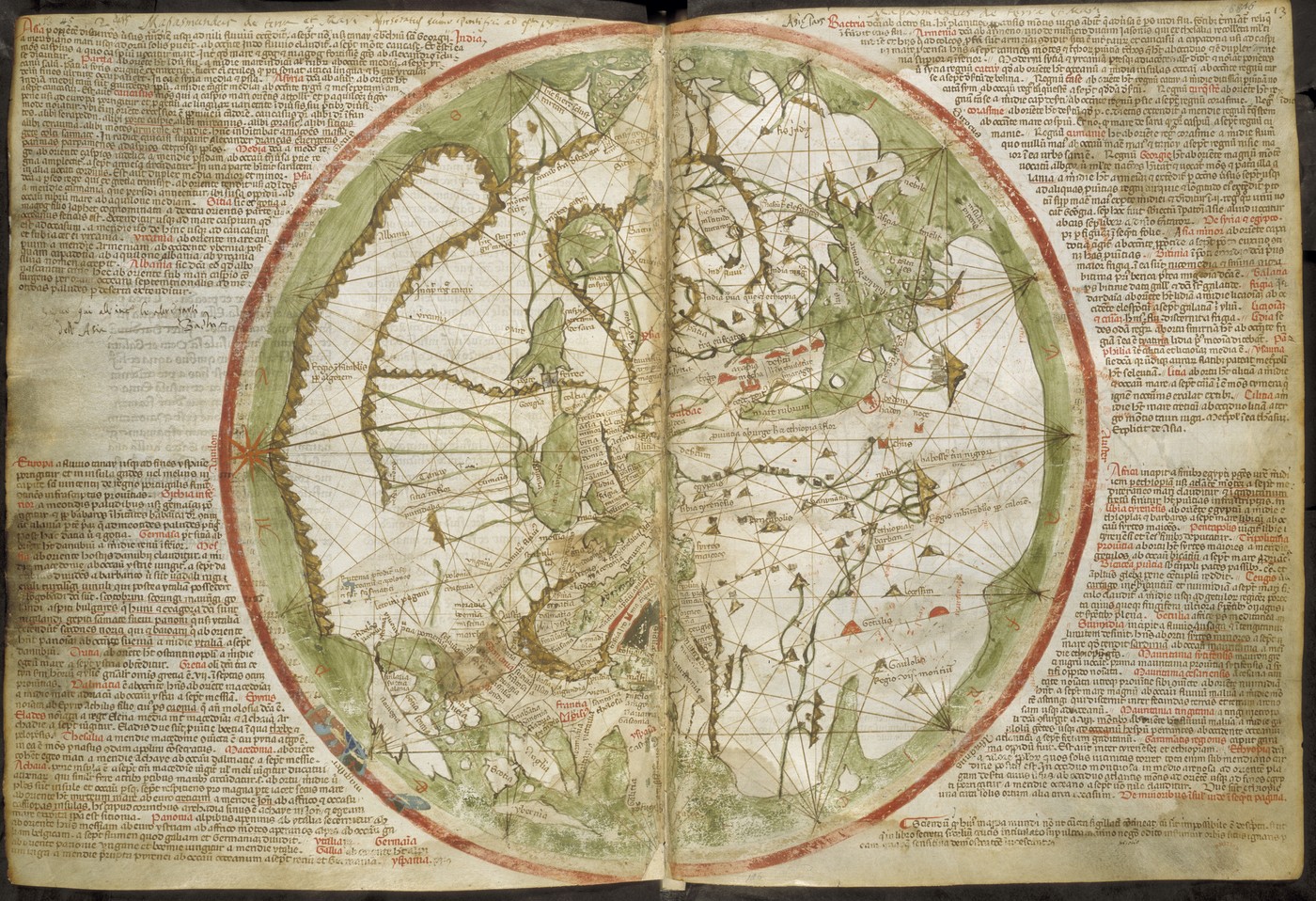 zemljevid sveta; Pietro Visconte,1320