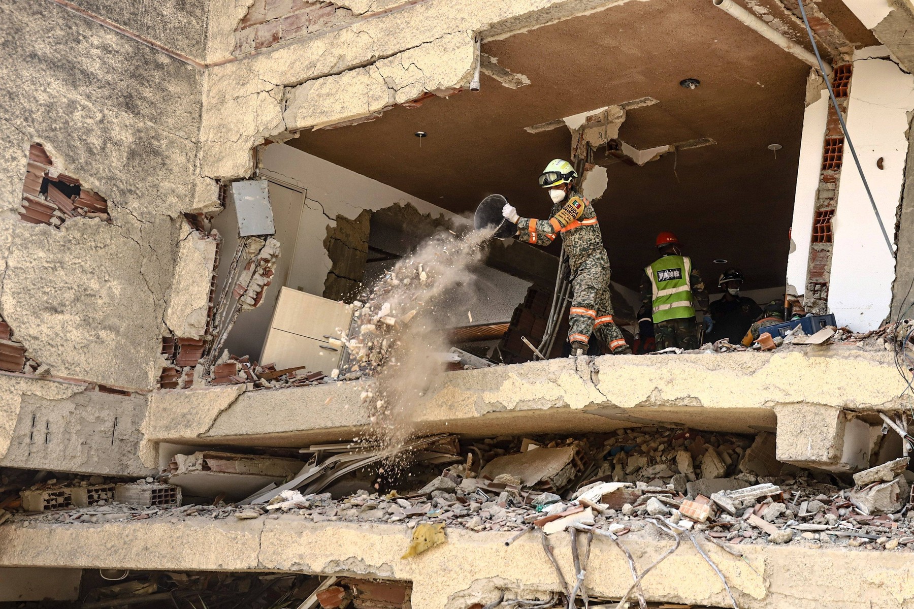 Aftermath of the Earthquake in Caraballeda.
