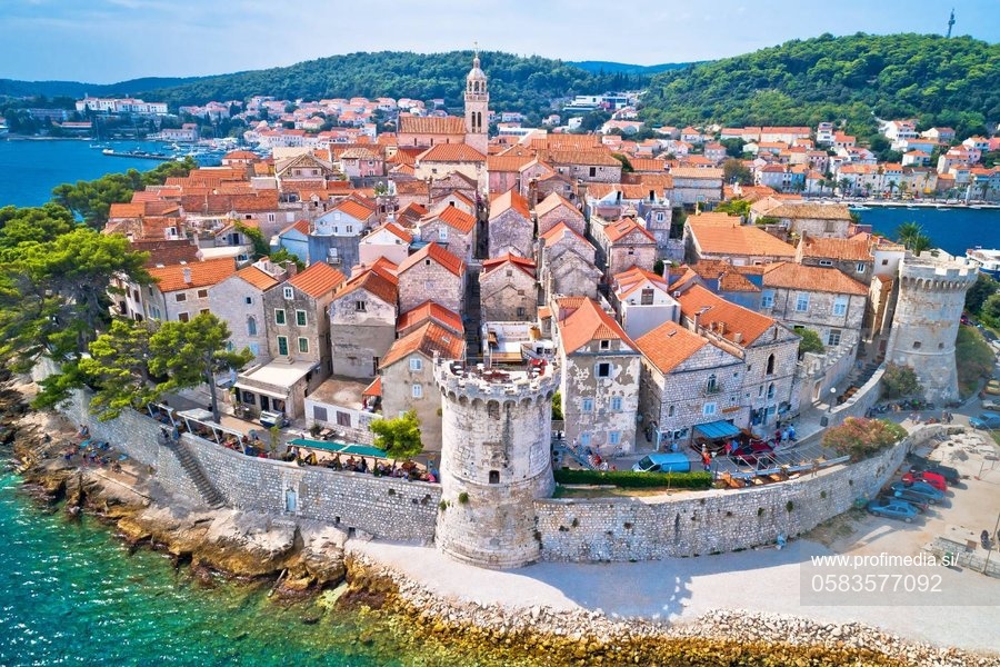 mesto Korčula na istoimenskem hrvaškem otoku