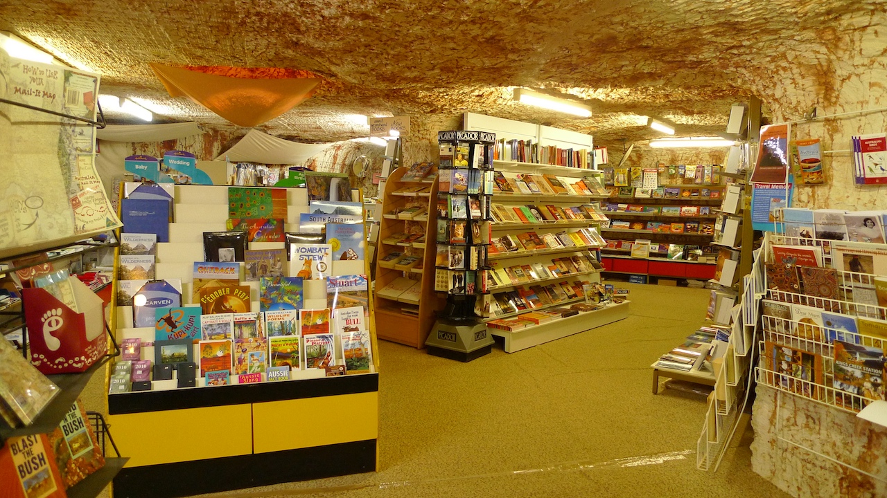 Kiosk v Coober Pedyju, avstralskem mestu pod zemljo