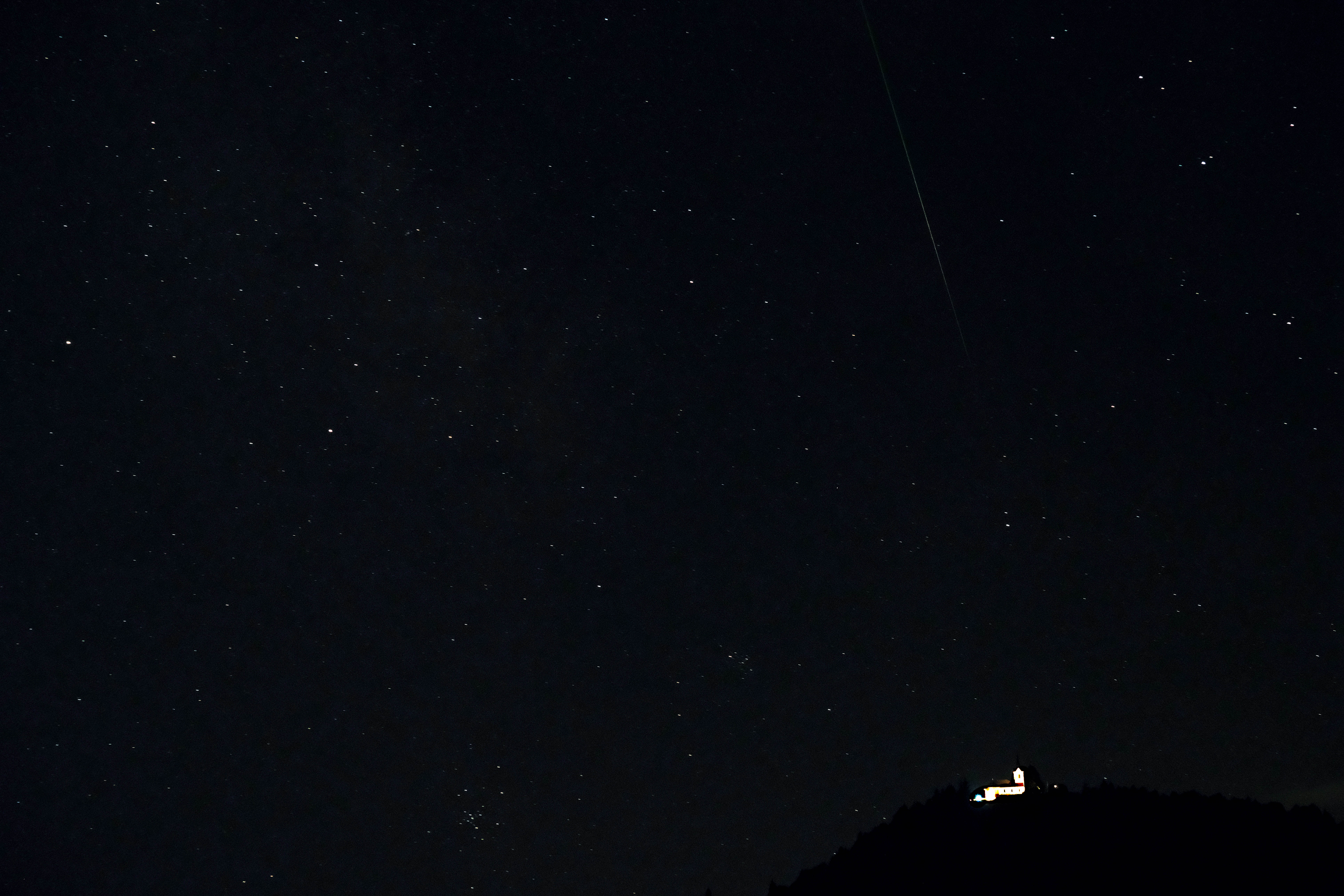 Meteor iz roja Perzeidov v Medvodah