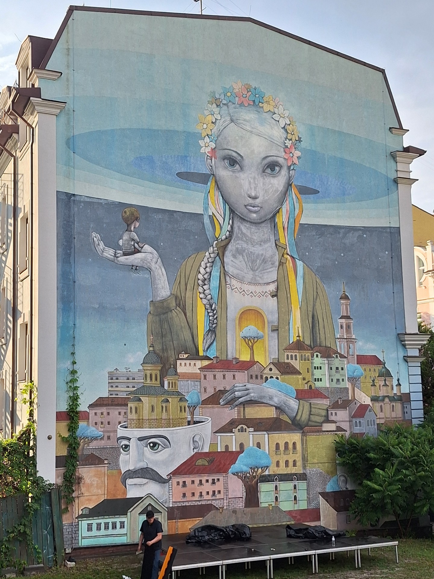 mural, Kijev, Ukrajina