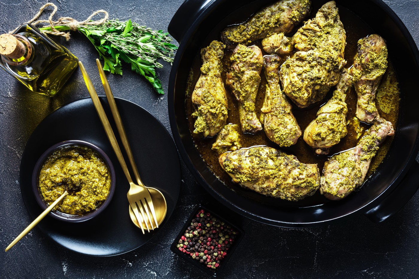 pesto piščanec