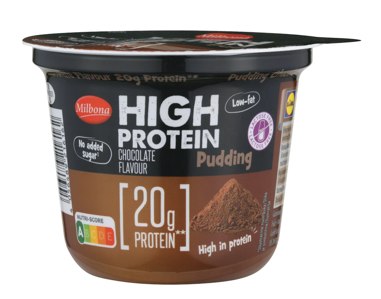 Lidl odpoklic visokoproteinskega čokoladnega pudinga