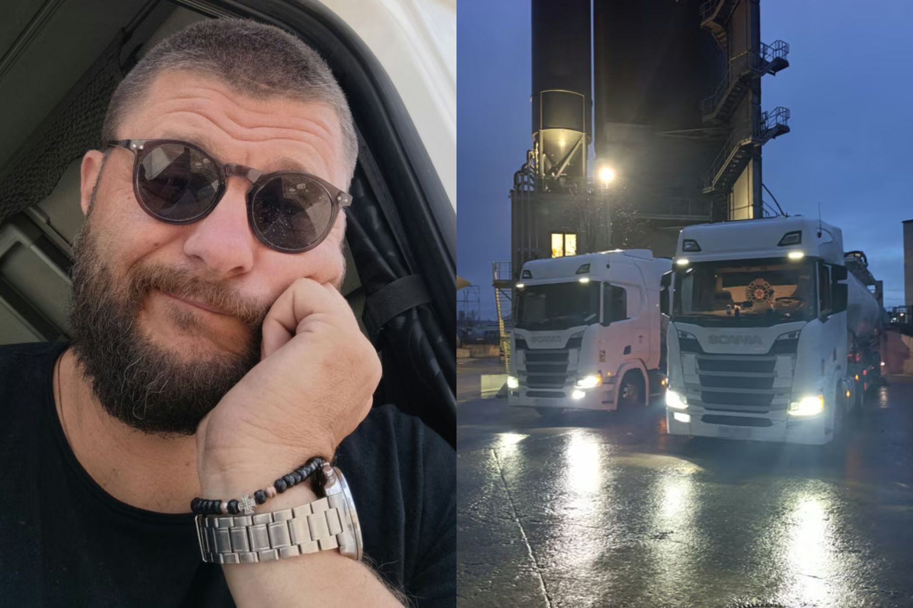 Voznik tovornjaka Slavko Janković