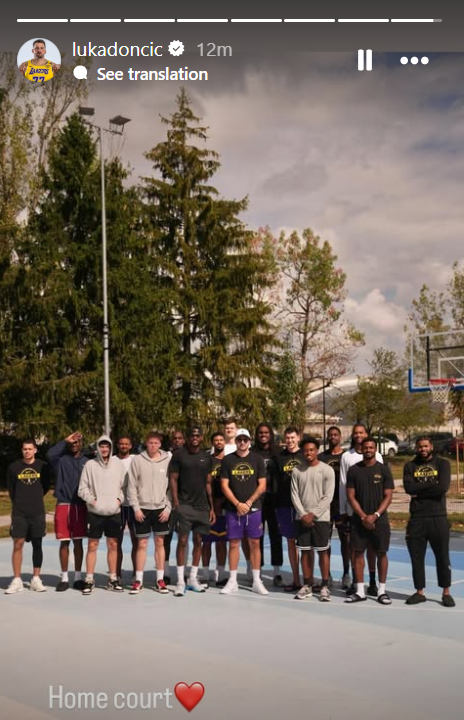 Luka Dončić in Lakersi na Dončićevem igrišču