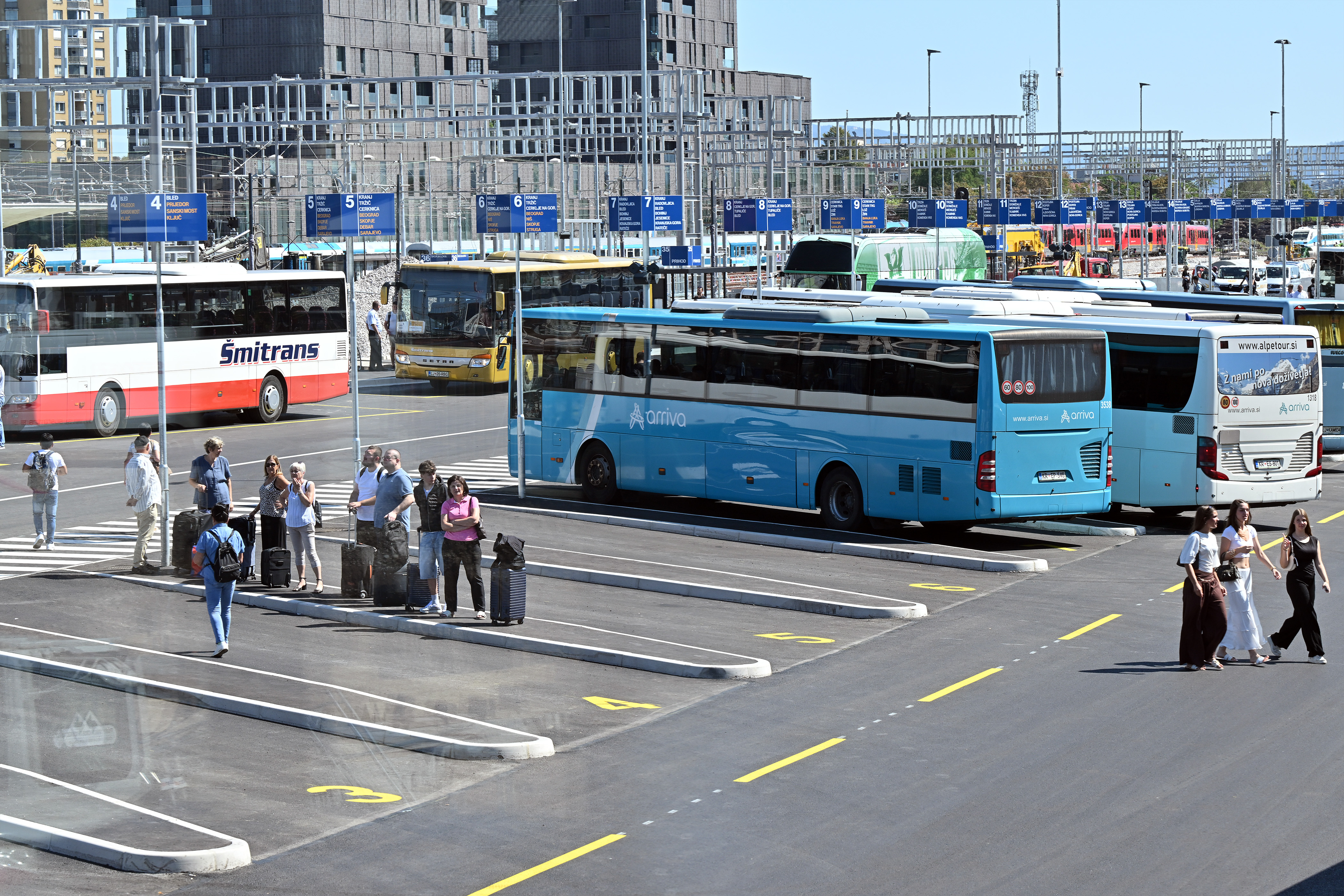 Slovenija, Ljubljana, 24.08.2026, 24. avgust 2026Začetek obratovanja začasne nove avtobusne postaje ob Masarykovi cesti,promet, Avtobusna Postaja Ljubljana, avtobus,  Foto: Žiga Živulović Jr./F.A.Bobo