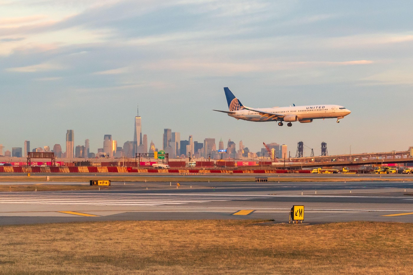 Letalo družbe United Airlines na letališču Newark v New Yorku