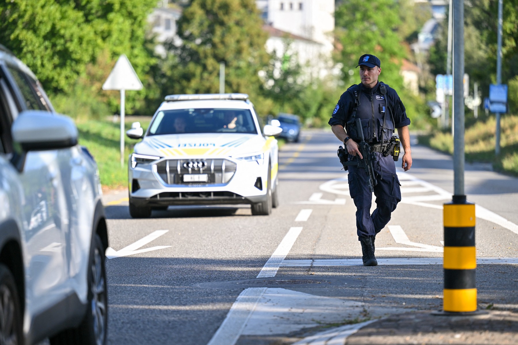 Prizor iz Aarau, kjer so odjeknili streli
