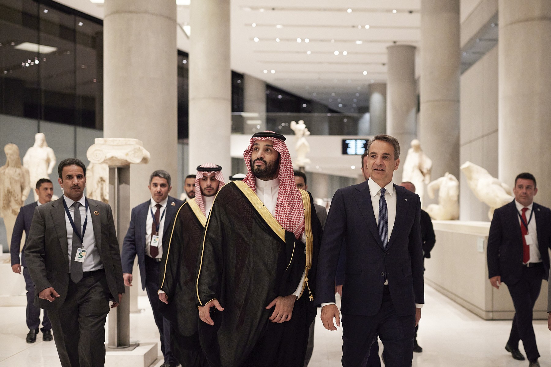 Mohammed bin Salman in Kyrakos Mitsotakis
