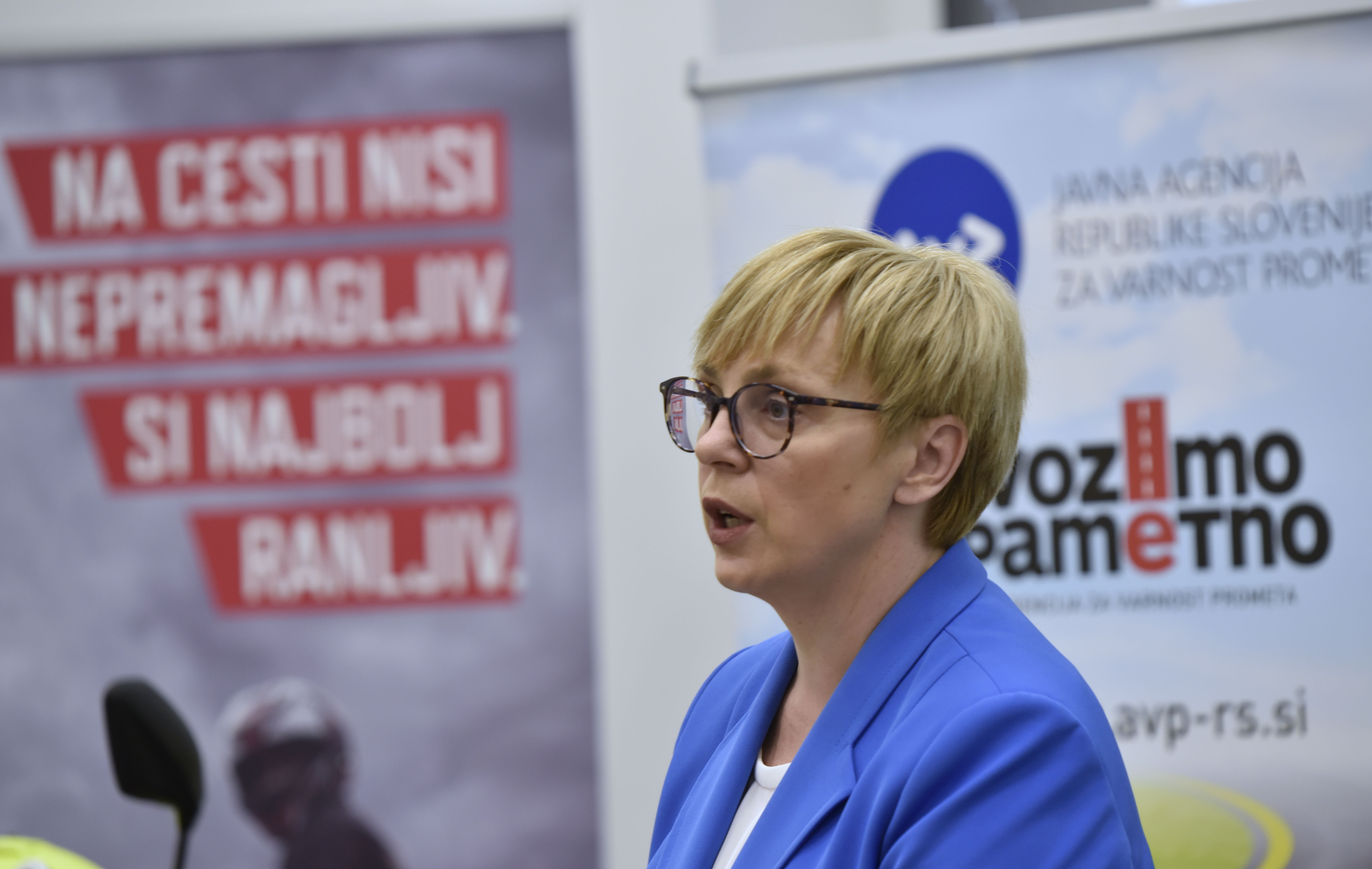 Slovenija, Ljubljana, 20.03.2023, Javna agencija RS za varnost prometa. Varno z motorjem, predsednica republike Nataša Pirc Musar