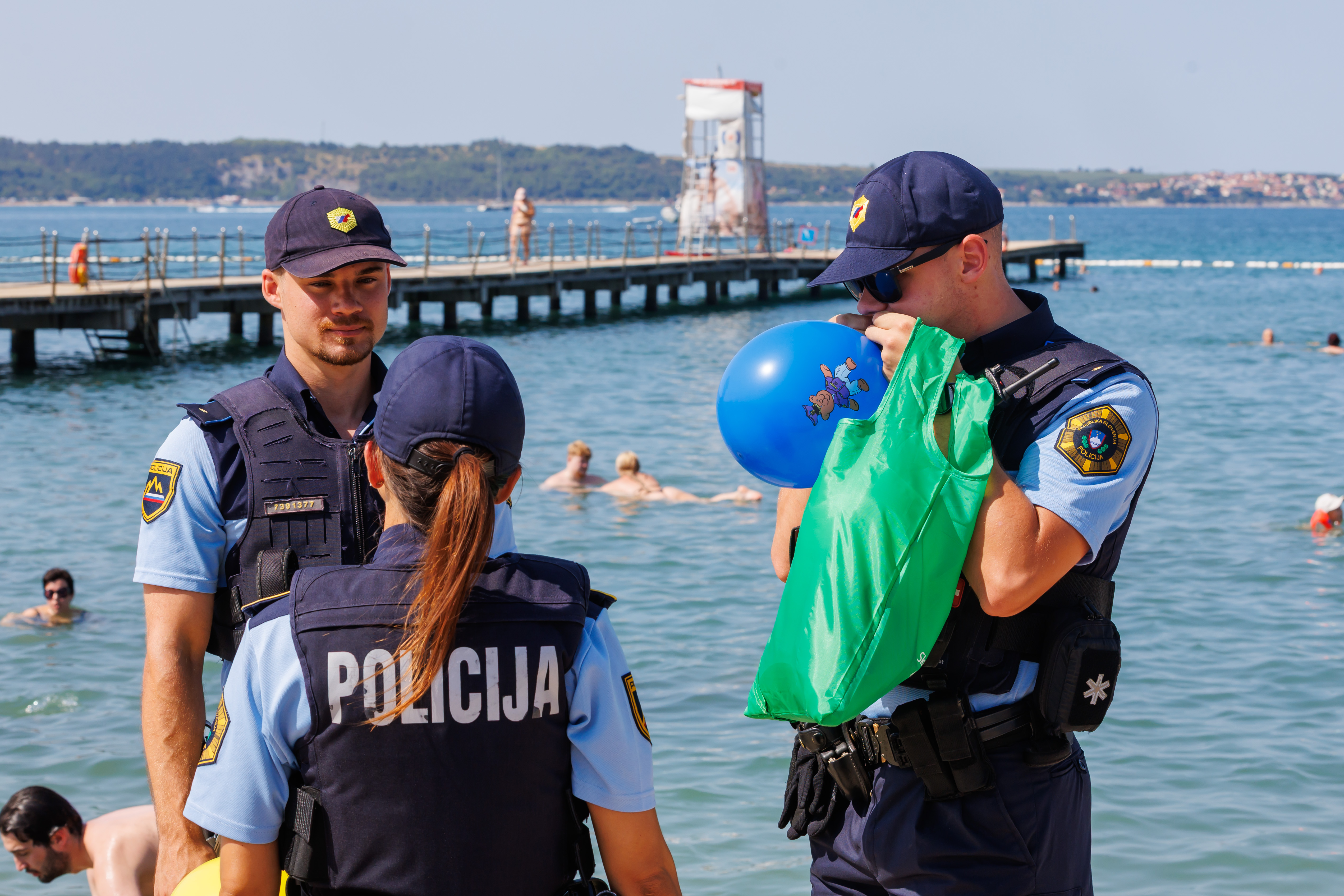 Slovenija, Portorož, 05.08.2026 Preventivna akcija policistov