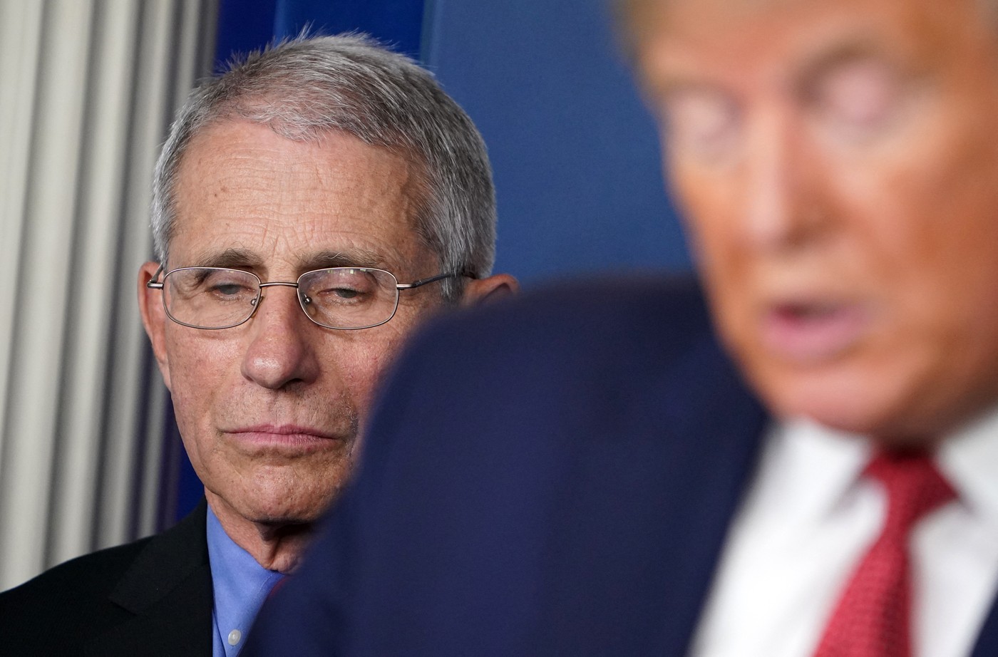 Anthony Fauci in Donald Trump