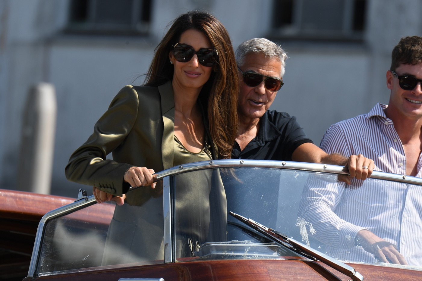 George in Amal Clooney