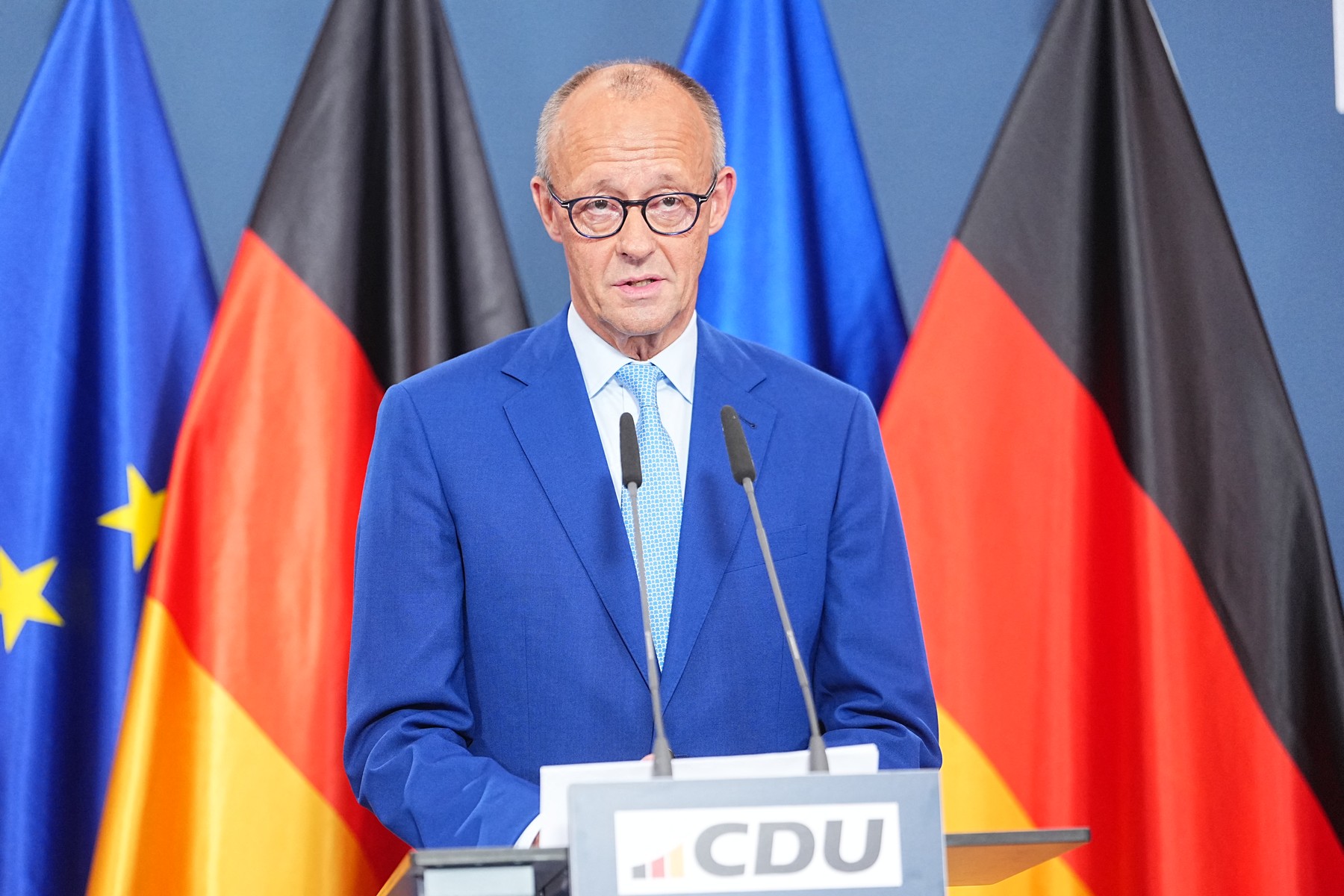 20 September 2026, Berlin: Chancellor Friedrich Merz (CDU) On Sunday (September 20, 2026), elections were held for the state parliament in Mecklenburg-Western Pomerania and the House of Representatives in Berlin. Photo: Michael Kappeler/dpa