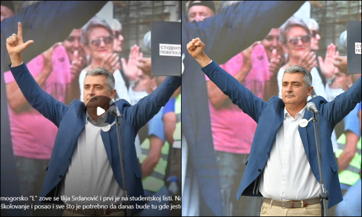 Ilija Srdanović in fotomontaža