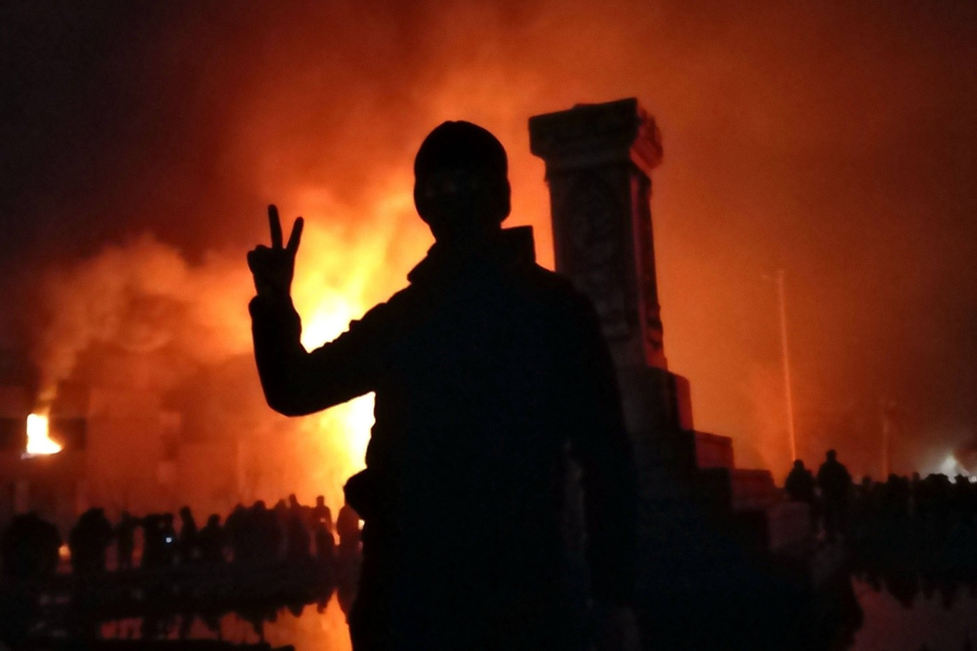 Fotografija s protestov v Isfahanu 9. januarja letos