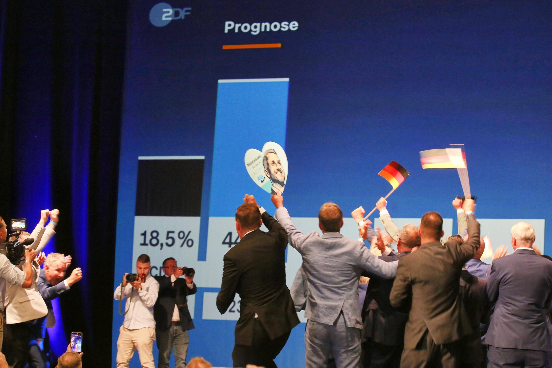 Veselje v štabu AfD