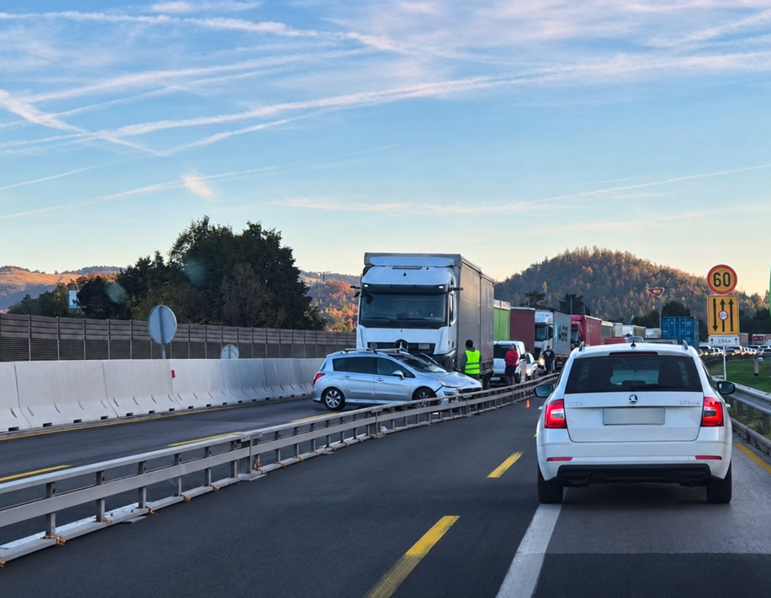 Nesreča na primorski avtocesti