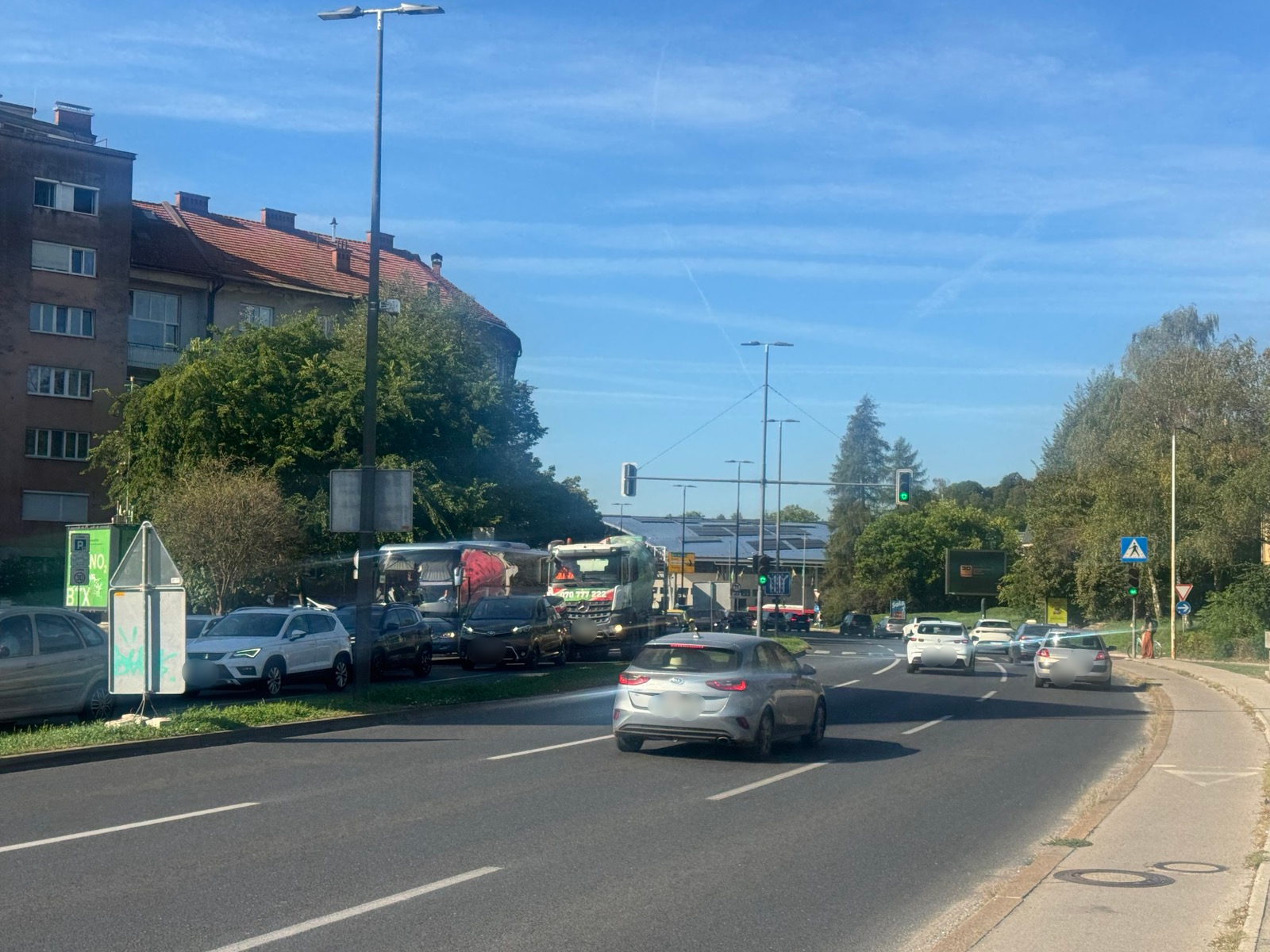 Jutranja gneča v Ljubljani