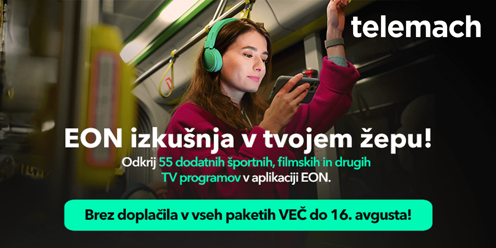 Telemach vsem mobilnim uporabnikom odpira dodatne vsebine v aplikaciji EON TV(1)