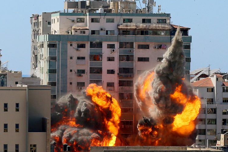 Obstreljevanje Gaze.