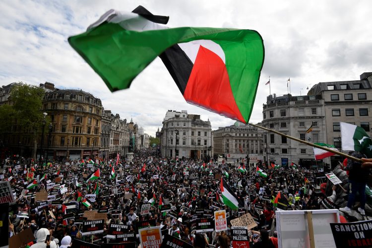 protesti za solidarnost s Palestinci
