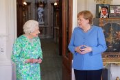 Angela Merkel in Elizabeta II.