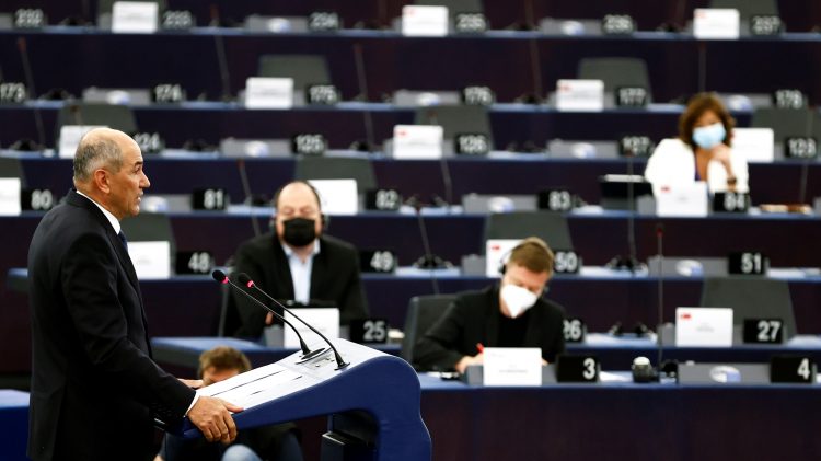 Janša v EP o predsedovanju