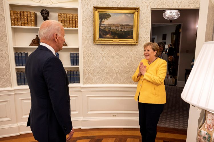 Angela Merkel, Joe Biden