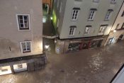 Poplave v mestu Hallein