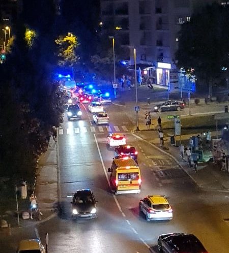 Množični pretep v Zagrebu