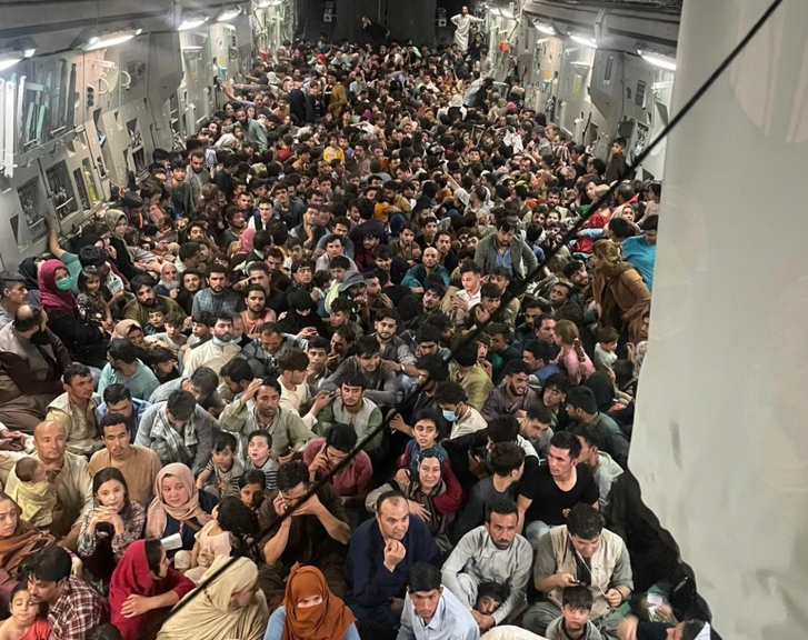 Gneča na letalu v Afganistanu