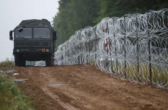 Ograja na meji med Poljsko in Belorusijo