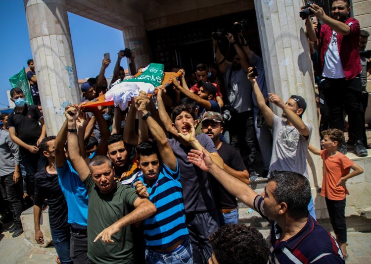 Pogreb ustreljenega palestinskega dečka
