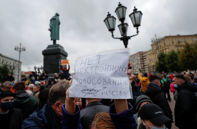 Protesti v Rusiji: Moskva