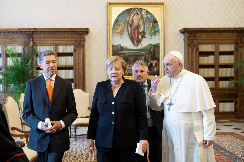 Angela Merkel in papež Frančišek