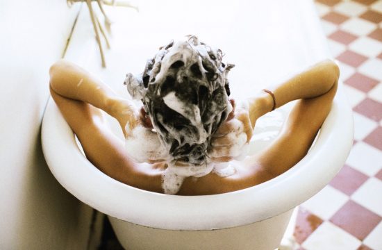 umivanje las