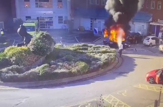Eksplozija pred porodnišnico v Liverpoolu