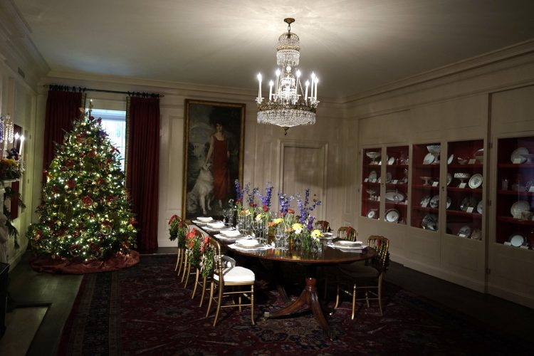 Božična dekoracija v Beli hiši: Jill Biden