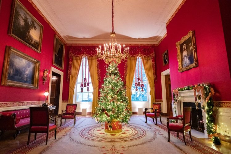 Božična dekoracija v Beli hiši