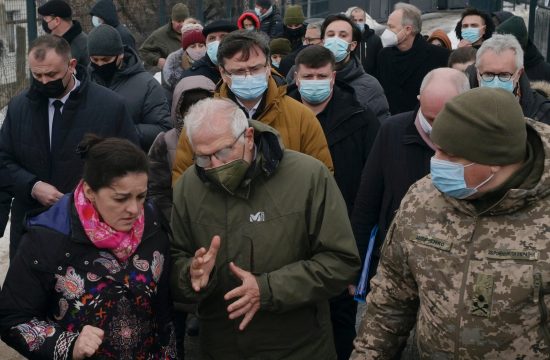 Josep Borrell na obisku v Ukrajini