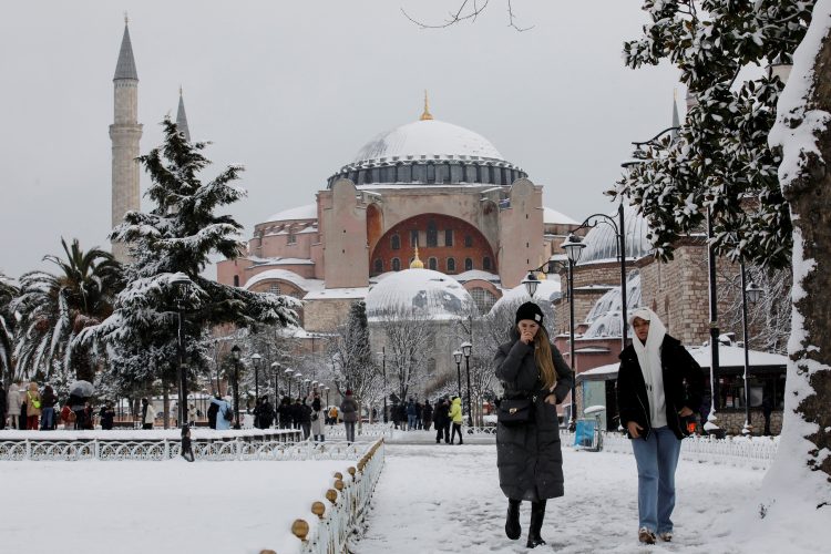Sneženje v Istanbulu