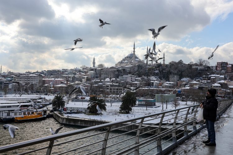 Sneženje v Istanbulu