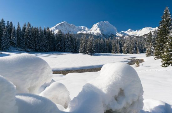 Črna gora in sneg