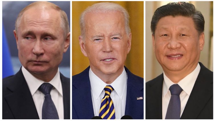Vladimir Putin, Joe Biden, Ši Džinping